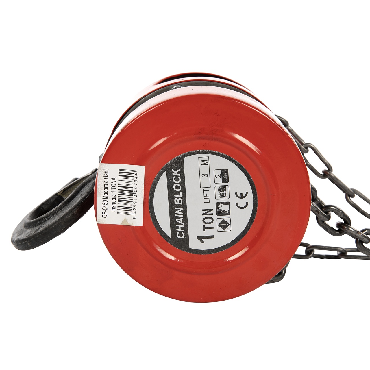 Palan manual cu lanț 1 tonă (1000 kg), lanț 3 m – Micul Fermier