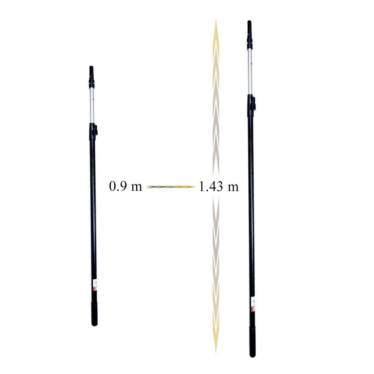 Set 5 gletiere profesionale, lama inox 0.3 mm, Premium Gold, 25, 40, 60, 80, 100 cm, adaptor, maner telescopic, rola gletuit, geanta, Ergoplane, Olejnik GartenVIP DiyLine