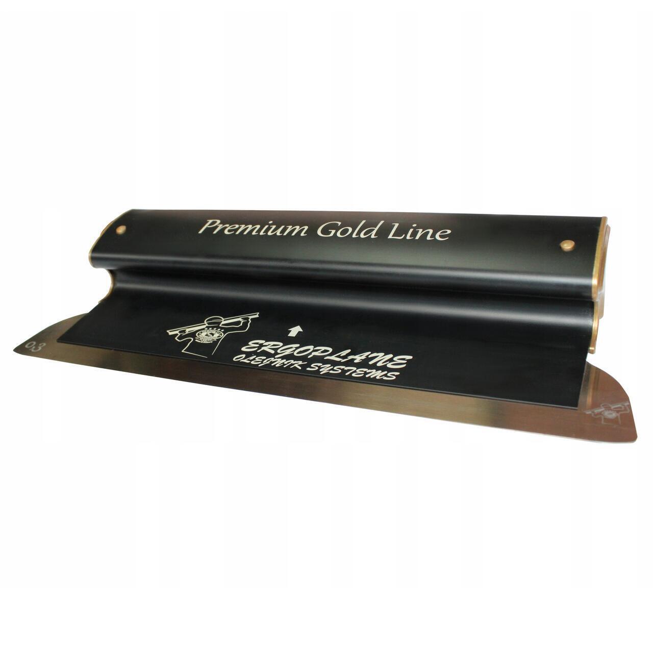 Set 5 gletiere profesionale, lama inox 0.3 mm, Premium Gold, 25, 40, 60, 80, 100 cm, adaptor, maner telescopic, rola gletuit, geanta, Ergoplane, Olejnik GartenVIP DiyLine