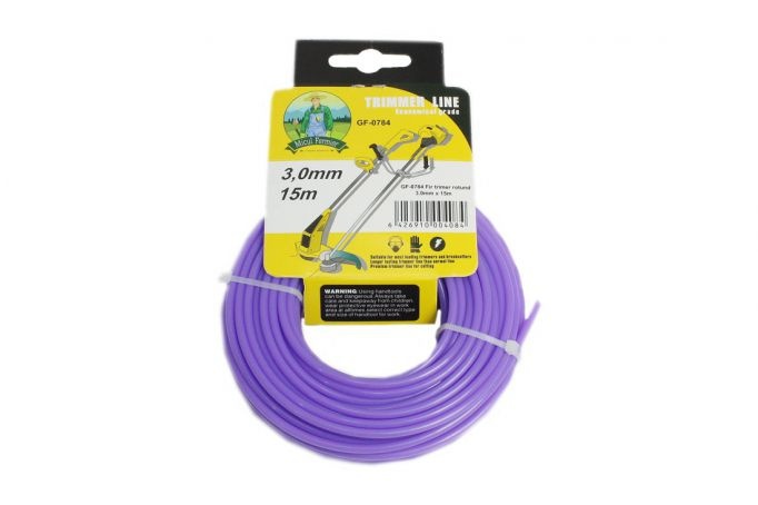 Fir motocoasa rotund Micul Fermier 3.0 mm x 15 m (pentru trimmer/Autocut)