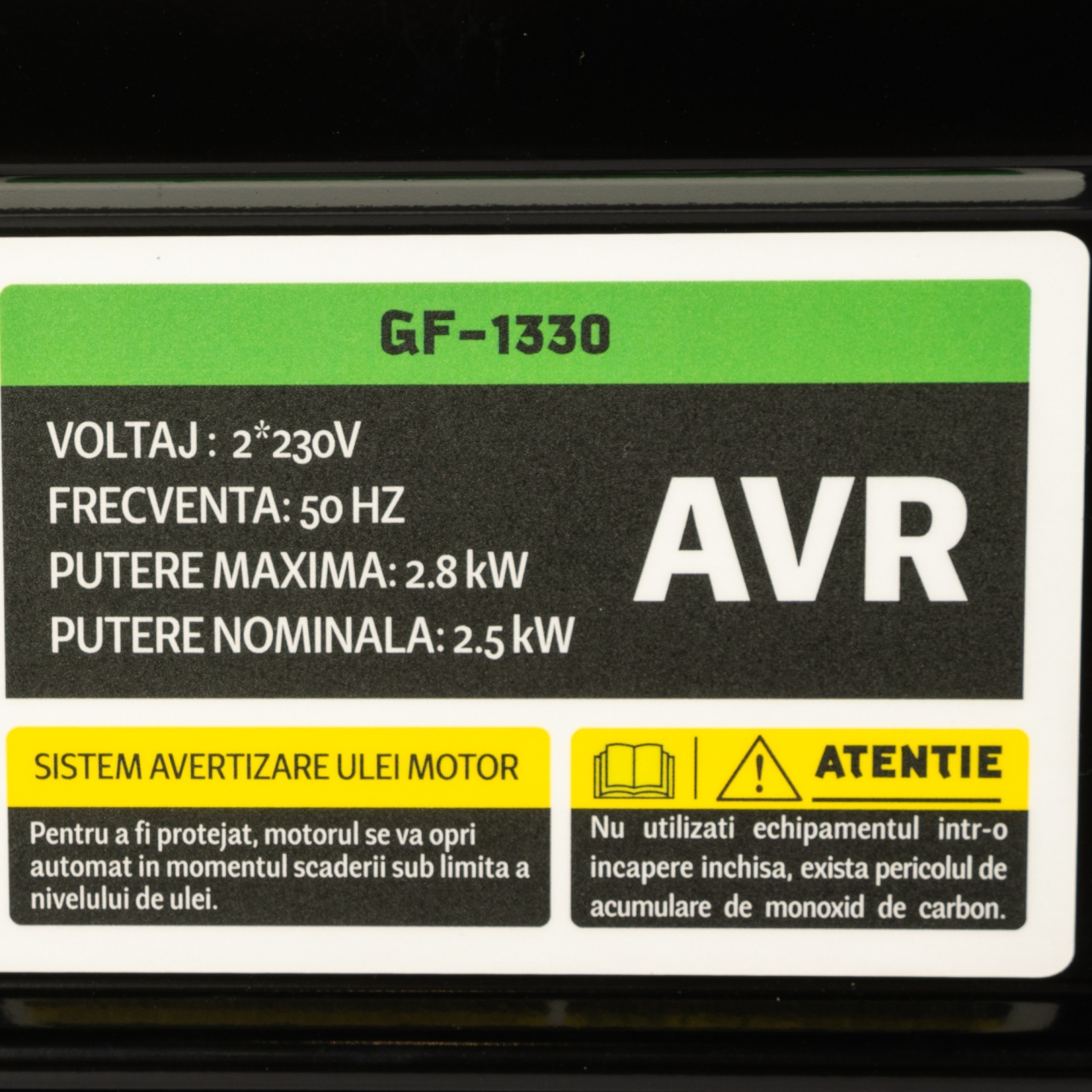 Generator pe benzină Micul Fermier MF-3500 2.8 kW (2800W), 4T, pornire manuală, AVR, 2x230V, rezervor 15L