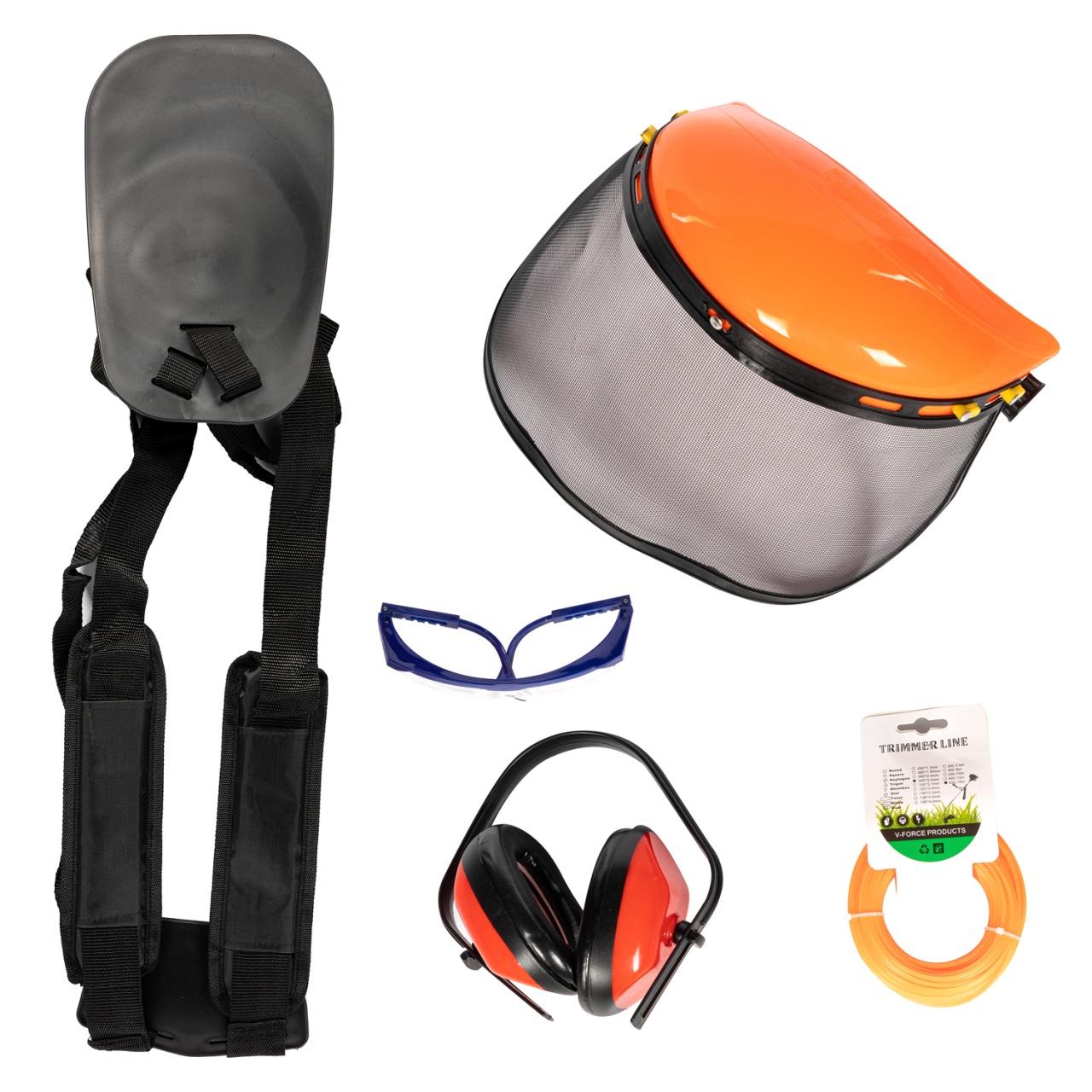 Motocoasă pe benzină tip rucsac 4.76 CP Micul Fermier GF-1550 (43cc) cu 7 accesorii