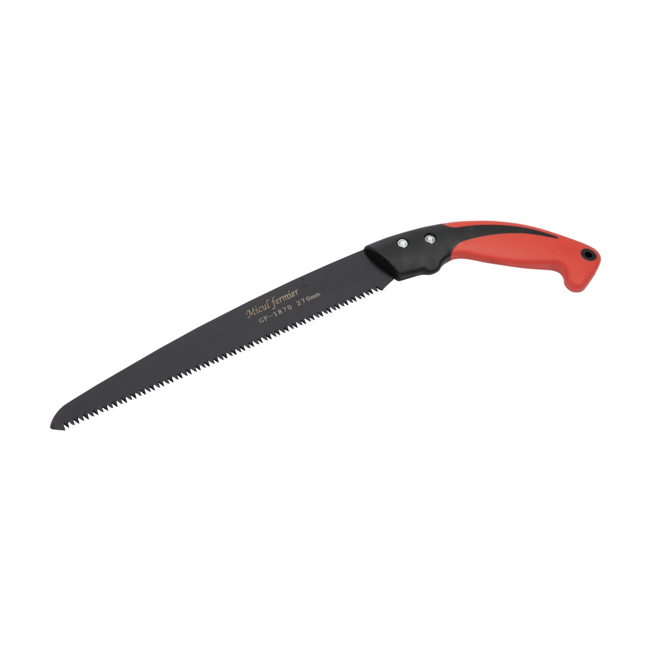 Fierăstrău de mână pentru crengi Micul Fermier GF-1870, lamă 270 mm, cu mâner ergonomic și husă