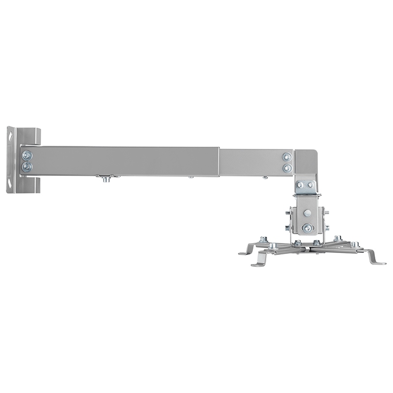 Suport de perete reglabil pentru proiector/retroproiector, 43–65 cm, max. 10 kg, gri