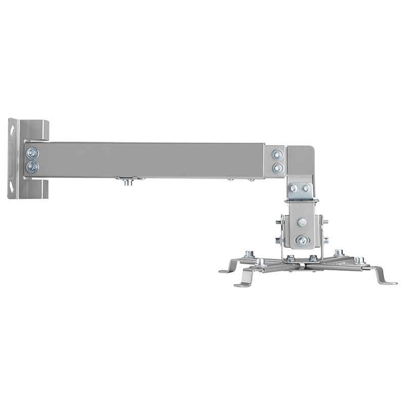 Suport de perete reglabil pentru proiector/retroproiector, 43–65 cm, max. 10 kg, gri