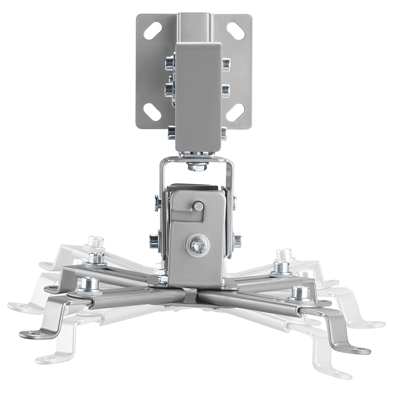 Suport de perete reglabil pentru proiector/retroproiector, 43–65 cm, max. 10 kg, gri