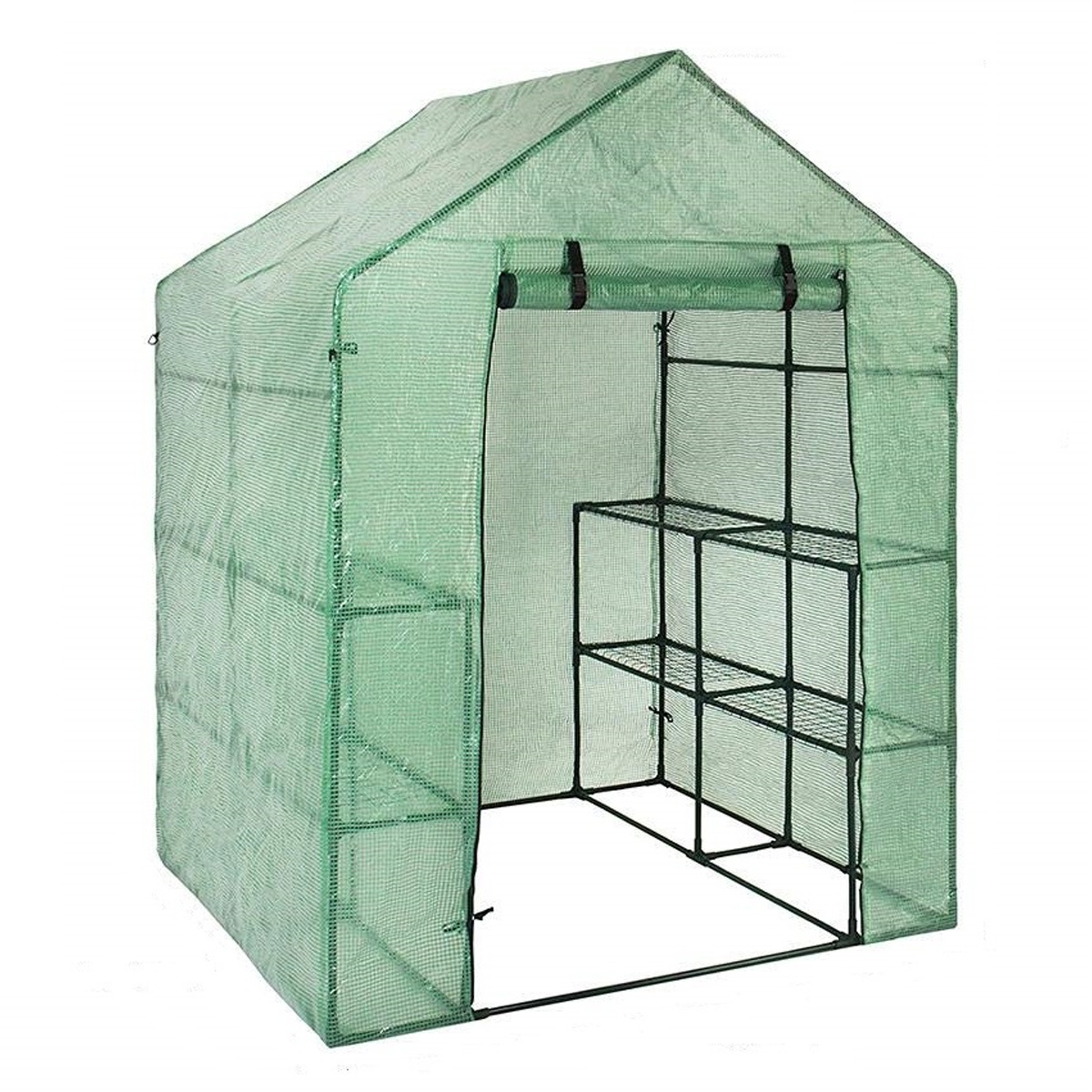 Mini seră tip solar Micul Fermier 0,7x1,4x1,9 m – polietilenă UV4 140 g/mp, structură oțel galvanizat