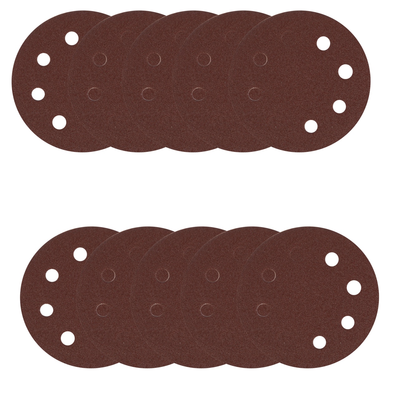 Set 10 discuri abrazive P80, 180 mm, 8 găuri – Detoolz