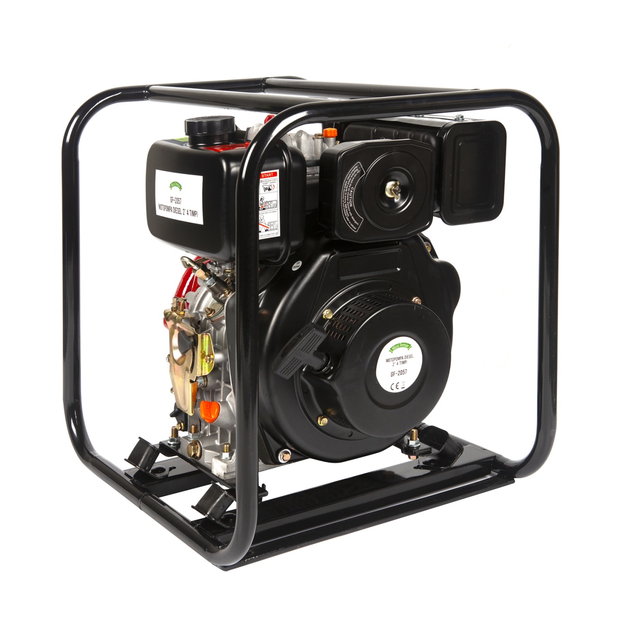 Motopompă diesel Micul Fermier GF-2057, 7 CP, 296cc, 4T, racord 2”, debit 30000 l/h