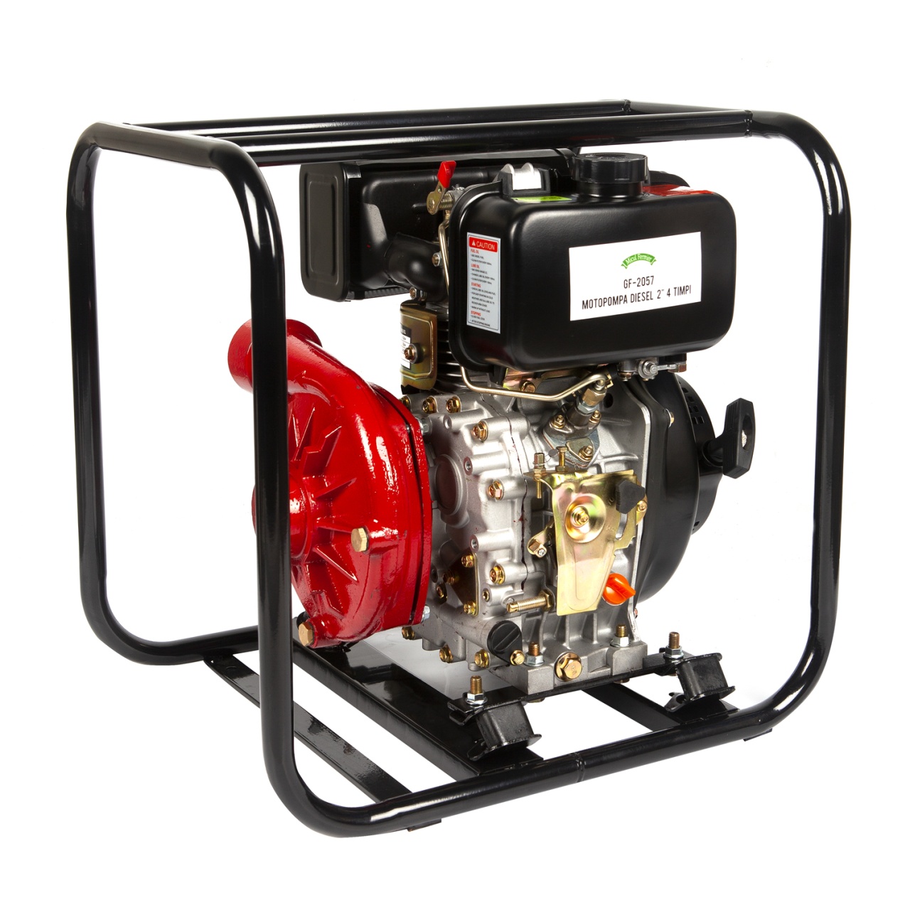 Motopompă diesel Micul Fermier GF-2057, 7 CP, 296cc, 4T, racord 2”, debit 30000 l/h