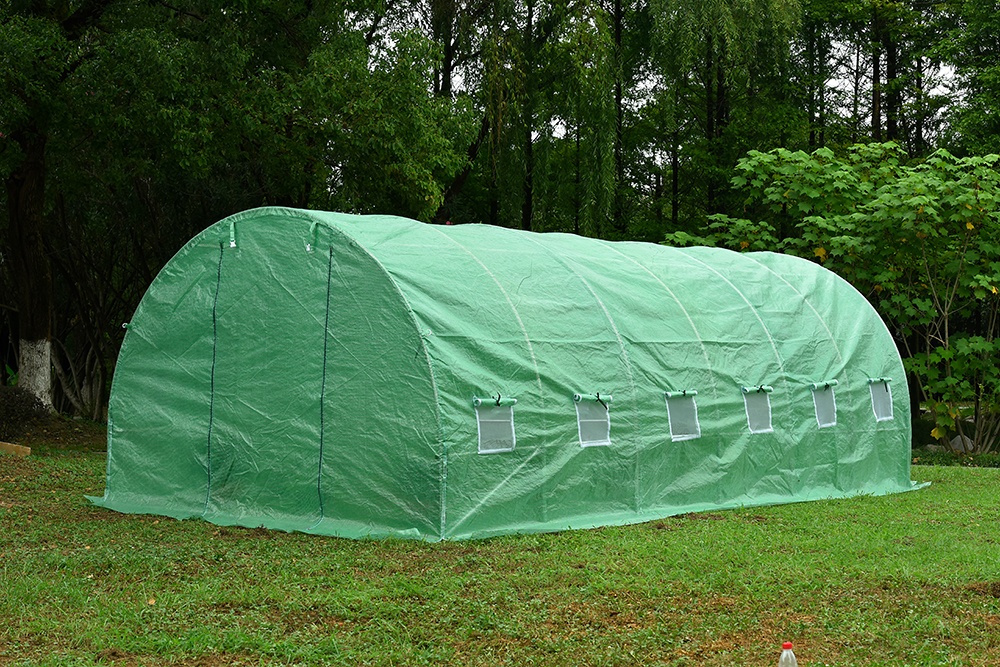 Solar tip tunel (sera gradina) Micul Fermier 6x3x2 m – folie polietilena armata 140 g/mp, UV4