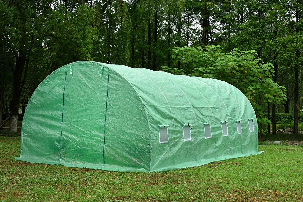 Solar tip tunel (sera gradina) Micul Fermier 6x3x2 m – folie polietilena armata 140 g/mp, UV4