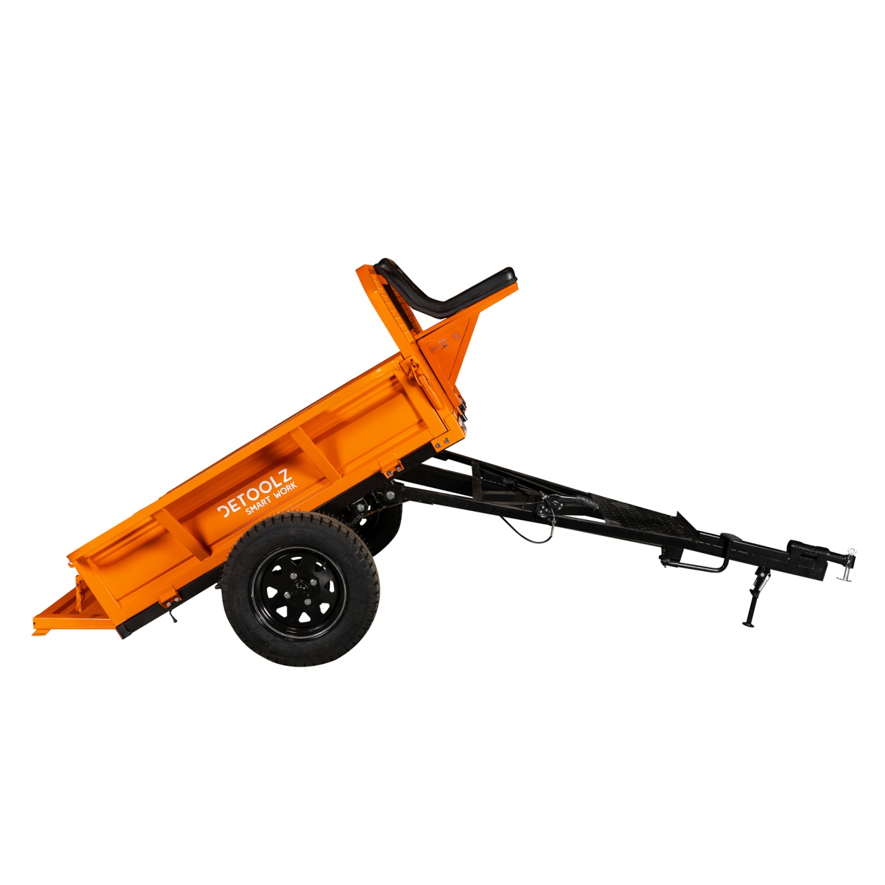 Remorcă motocultor basculabilă 600 kg cu extensie laterală 180 mm Detoolz DZ-M148