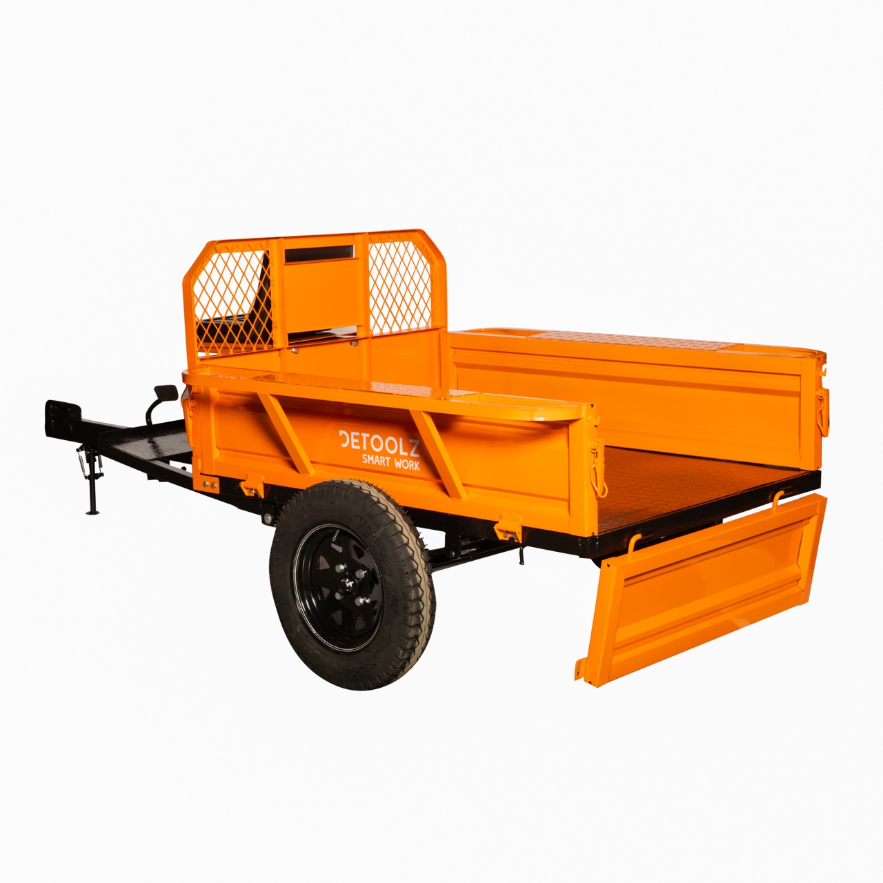 Remorcă motocultor basculabilă 600 kg cu extensie laterală 180 mm Detoolz DZ-M148