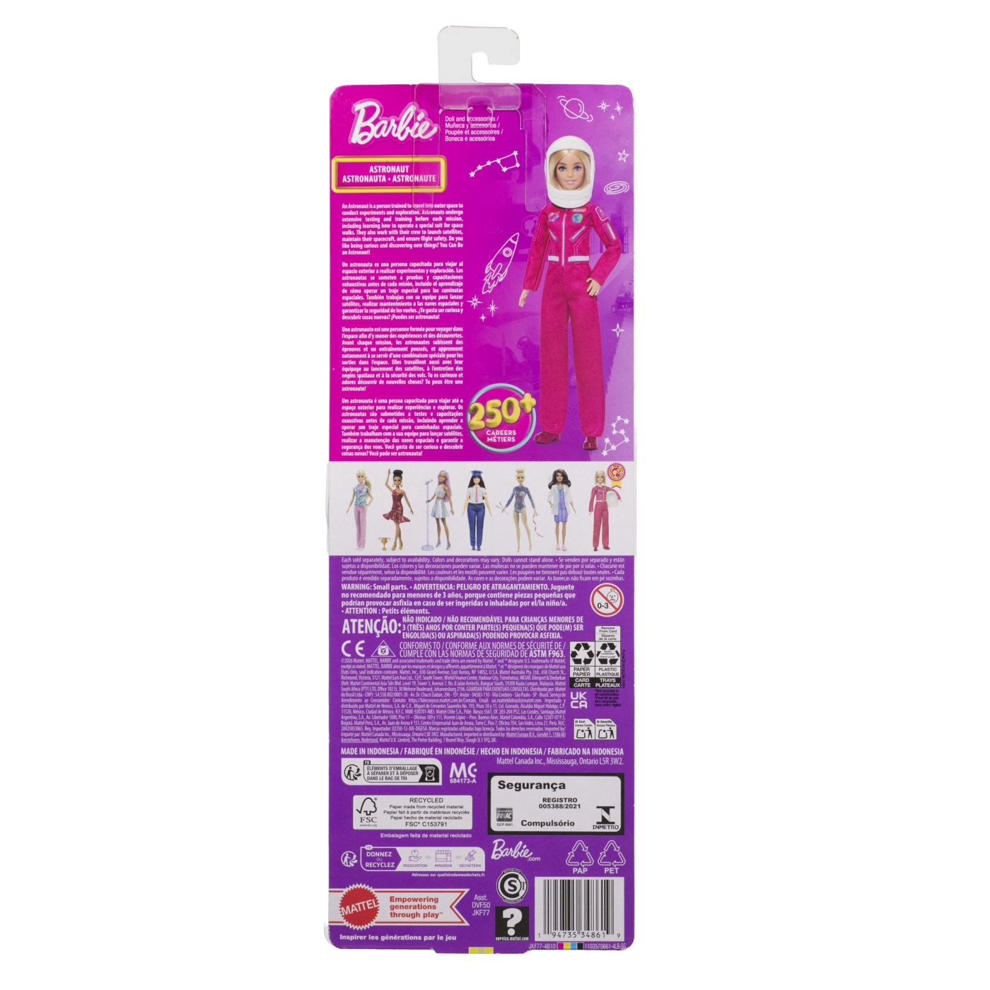 BARBIE YOU CAN BE ANYTHING PAPUSA ASTRONAUT SuperHeroes ToysZone