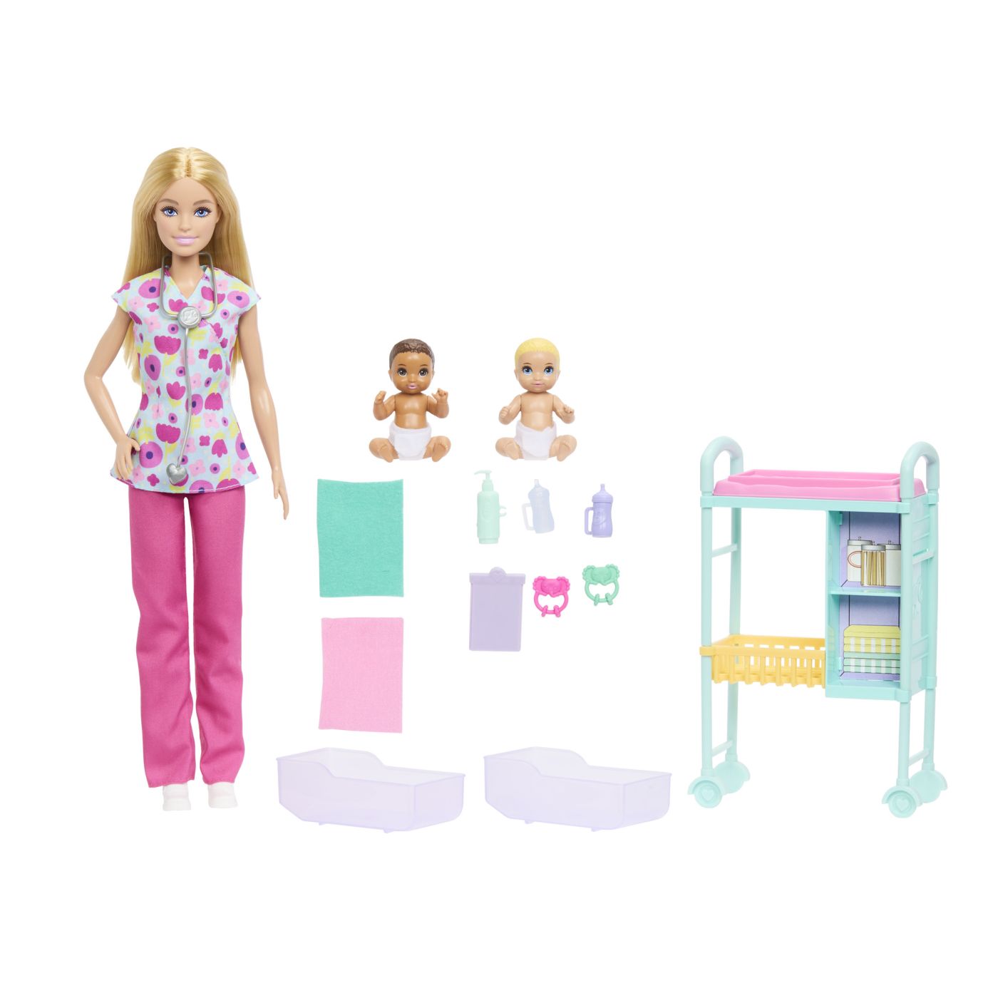 BARBIE YOU CAN BE ANYTHING PAPUSA DOCTOR PEDIATRU CU ACCESORII SuperHeroes ToysZone