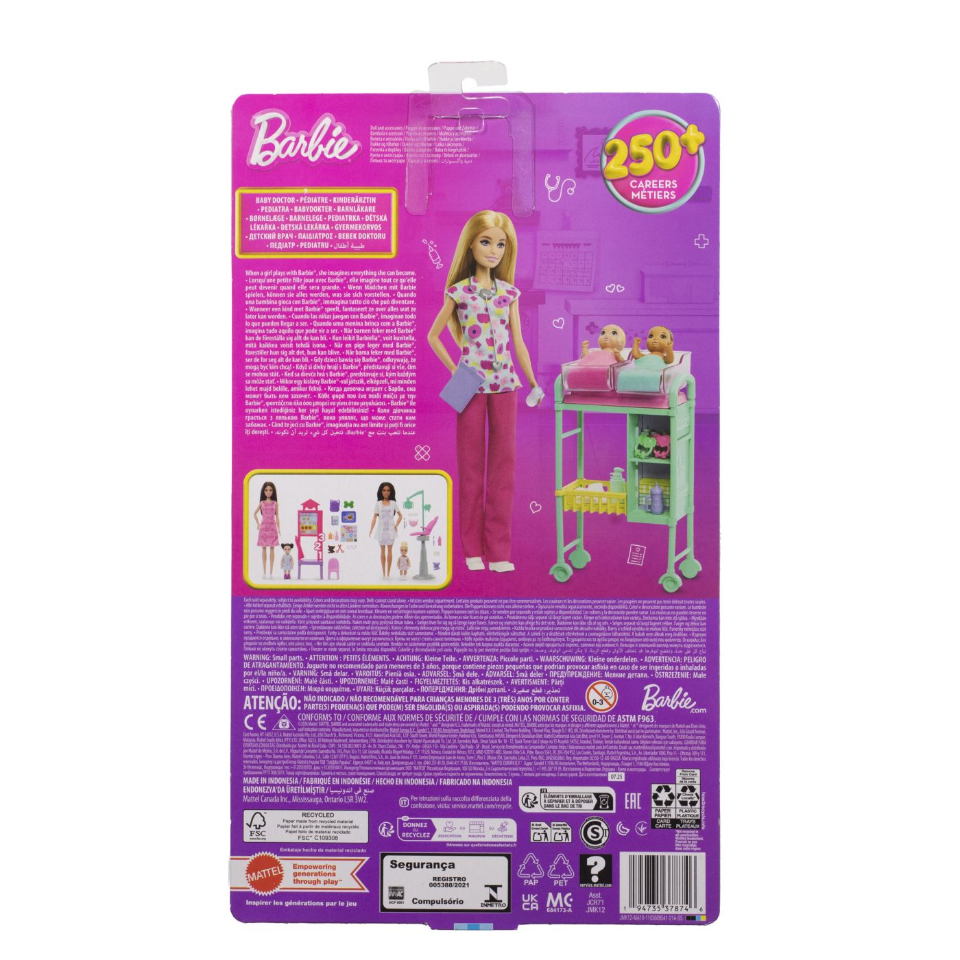 BARBIE YOU CAN BE ANYTHING PAPUSA DOCTOR PEDIATRU CU ACCESORII SuperHeroes ToysZone