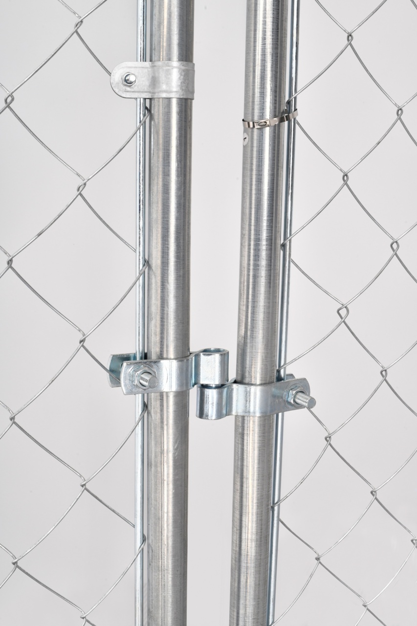 Tarc exterior (padoc) pentru câini 2x2x1,5 m, oțel galvanizat cu acoperiș – Micul Fermier CA G01