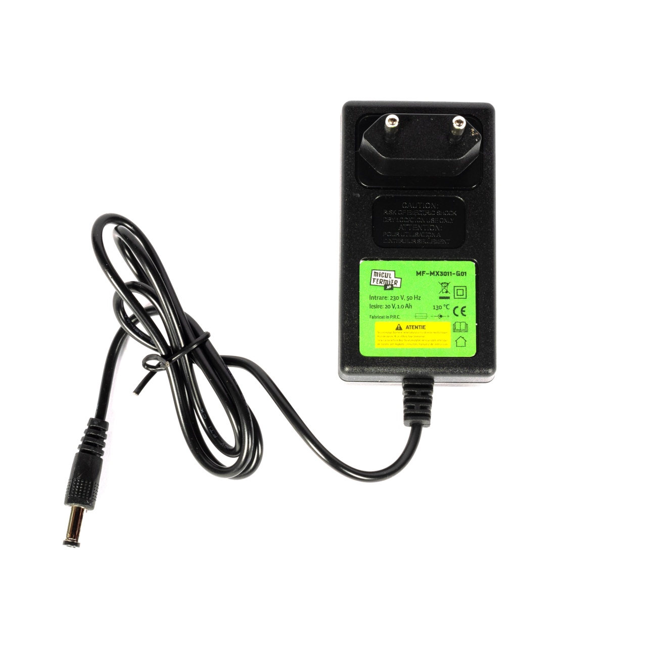 Încărcător acumulator Li-Ion Micul Fermier 20V 1A pentru gama MF-MX20V