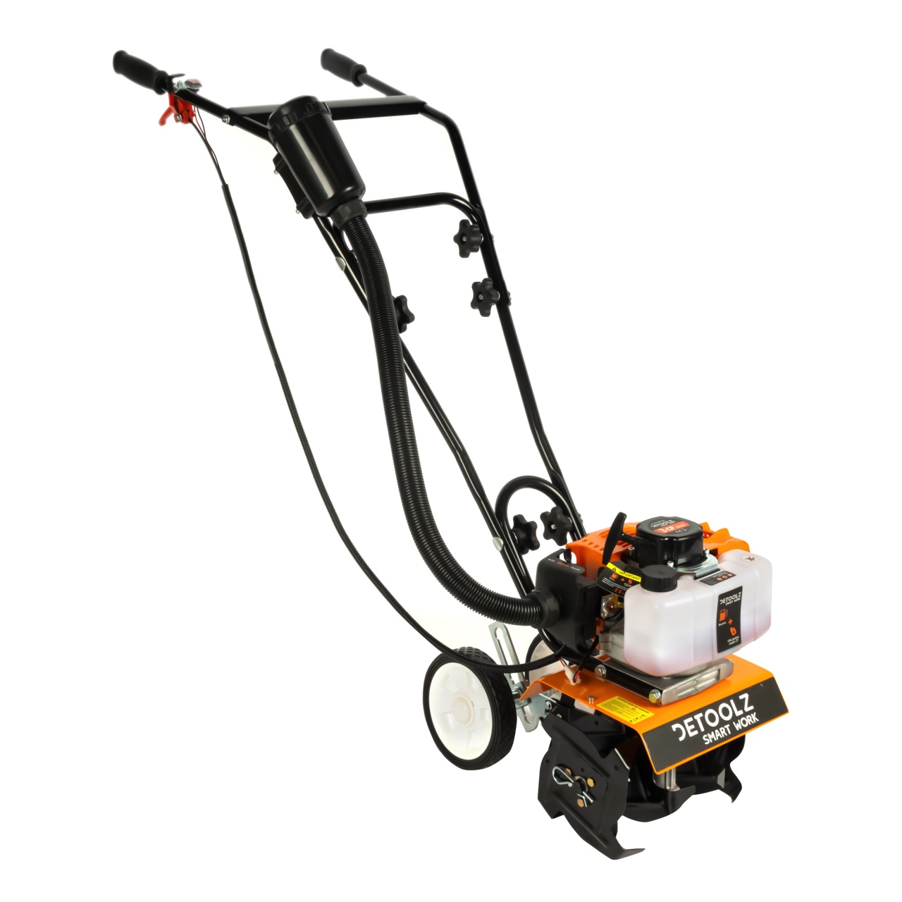 Motocultor Detoolz 3 CP, 52cc, benzină 2T, 1 viteză, pornire manuală (15 kg)