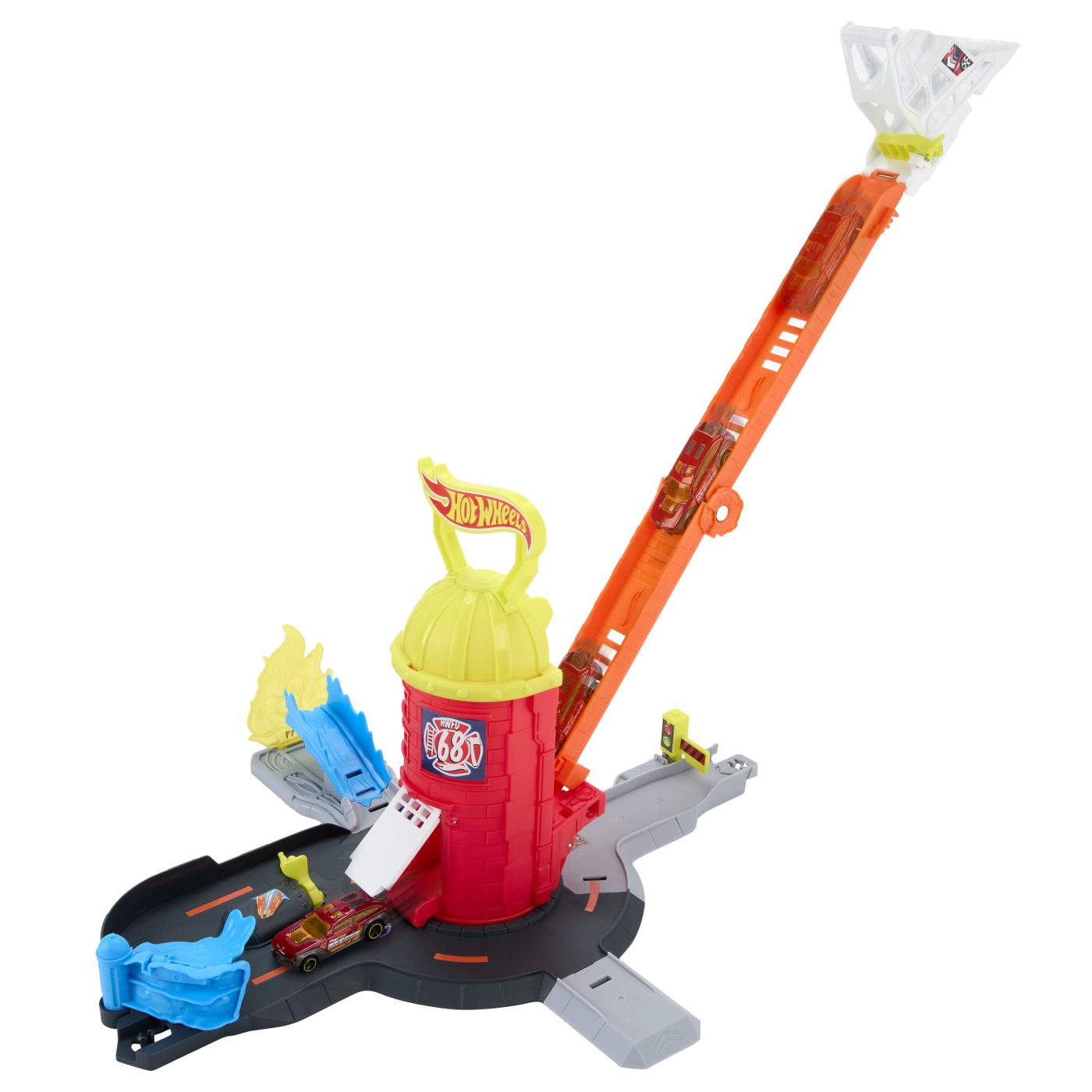 HOT WHEELS CITY SET DE JOACA SUPER STATIE DE POMPIERI CU MASINUTA INCLUSA SuperHeroes ToysZone
