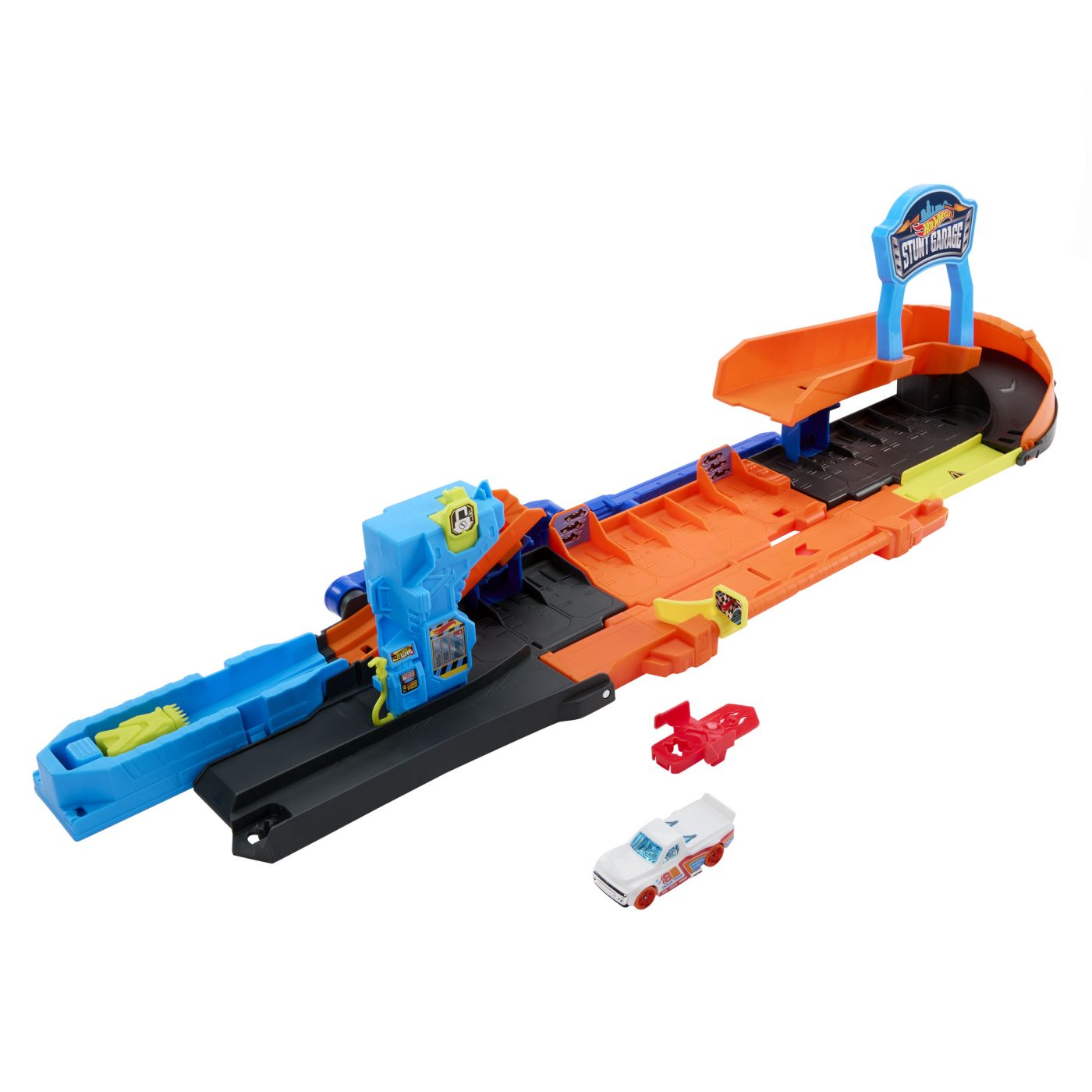 HOT WHEELS CITY TRANSFORMAREA GARAJULUI DE CASCADORII CU MASINUTA INCLUSA SuperHeroes ToysZone
