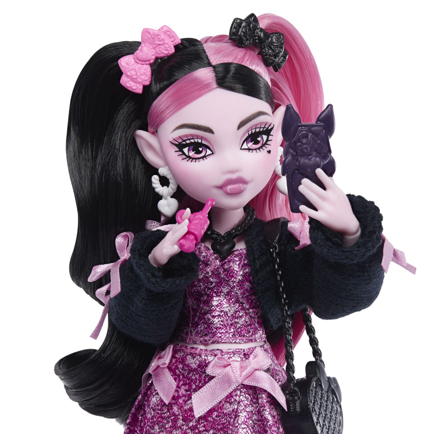 MONSTER HIGH PAPUSA DRACULAURA CU ACCESORII SuperHeroes ToysZone
