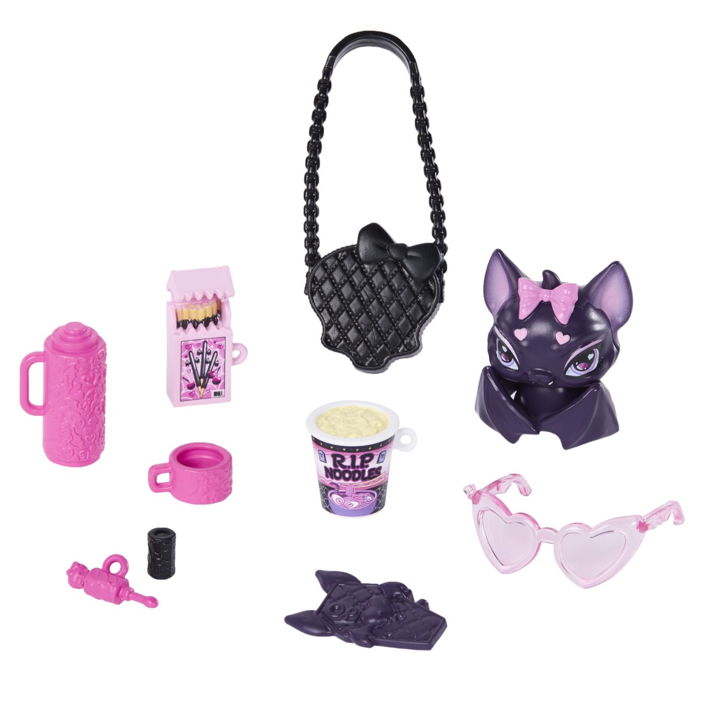MONSTER HIGH PAPUSA DRACULAURA CU ACCESORII SuperHeroes ToysZone