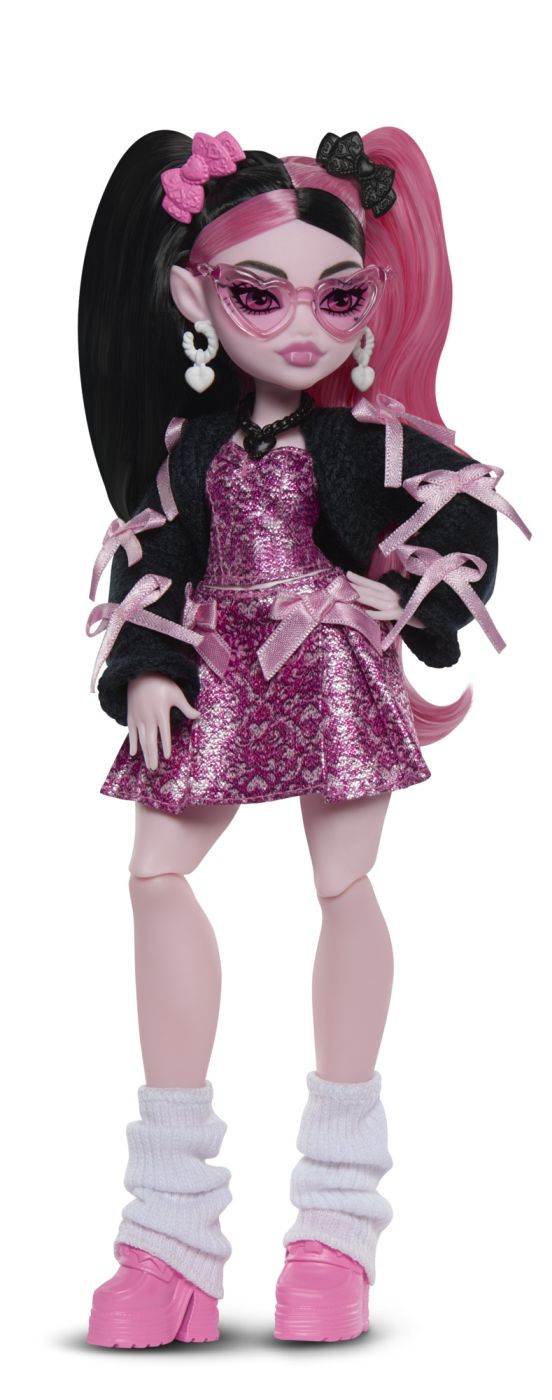 MONSTER HIGH PAPUSA DRACULAURA CU ACCESORII SuperHeroes ToysZone