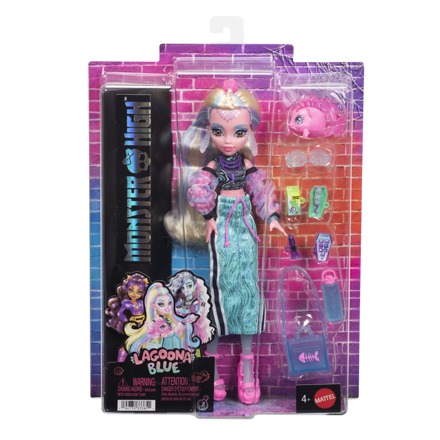 MONSTER HIGH PAPUSA LAGOONA BLUE CU ACCESORII SuperHeroes ToysZone