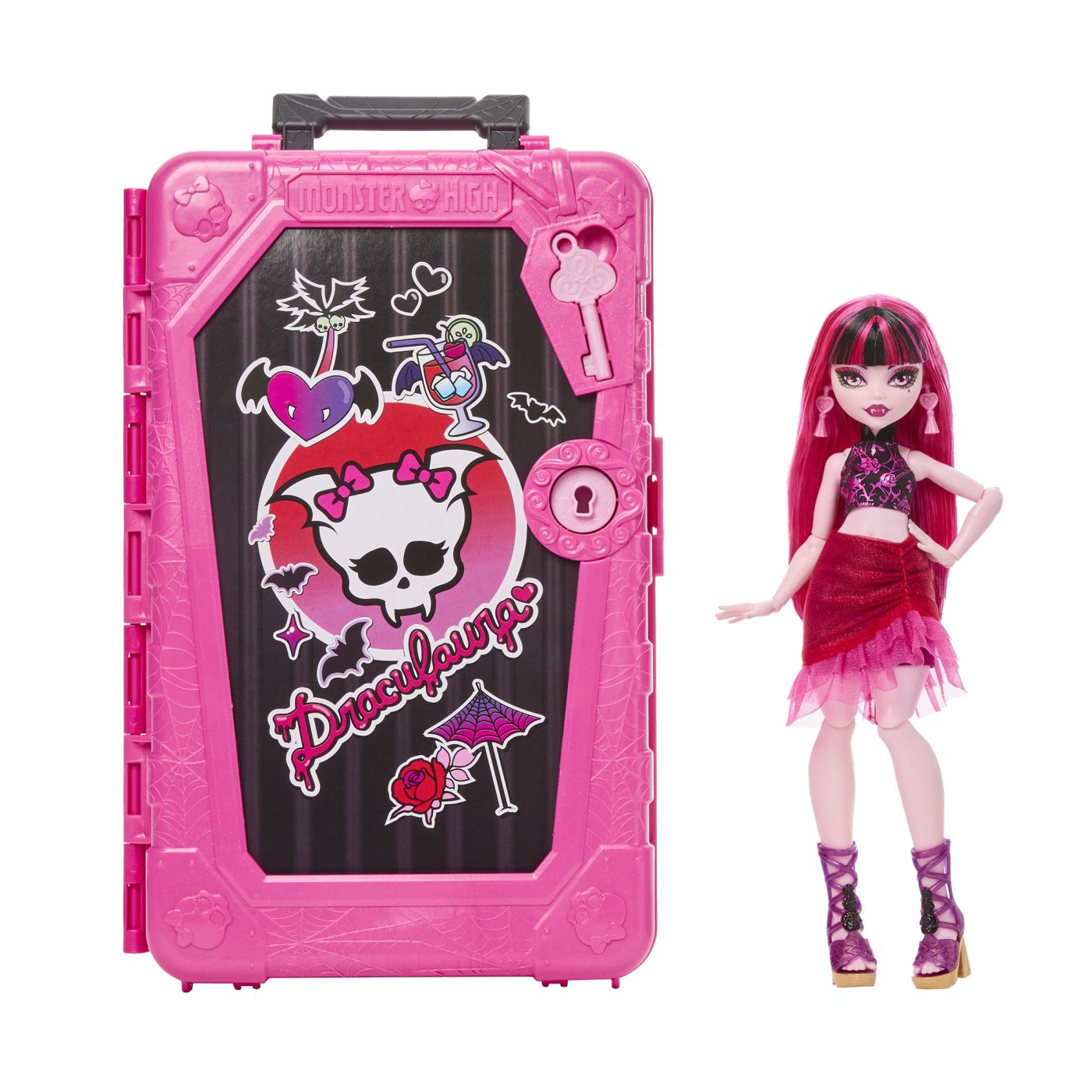 MONSTER HIGH SKULLTIMATE SECRETS PAPUSA DRACULAURA CU ACCESORII SuperHeroes ToysZone