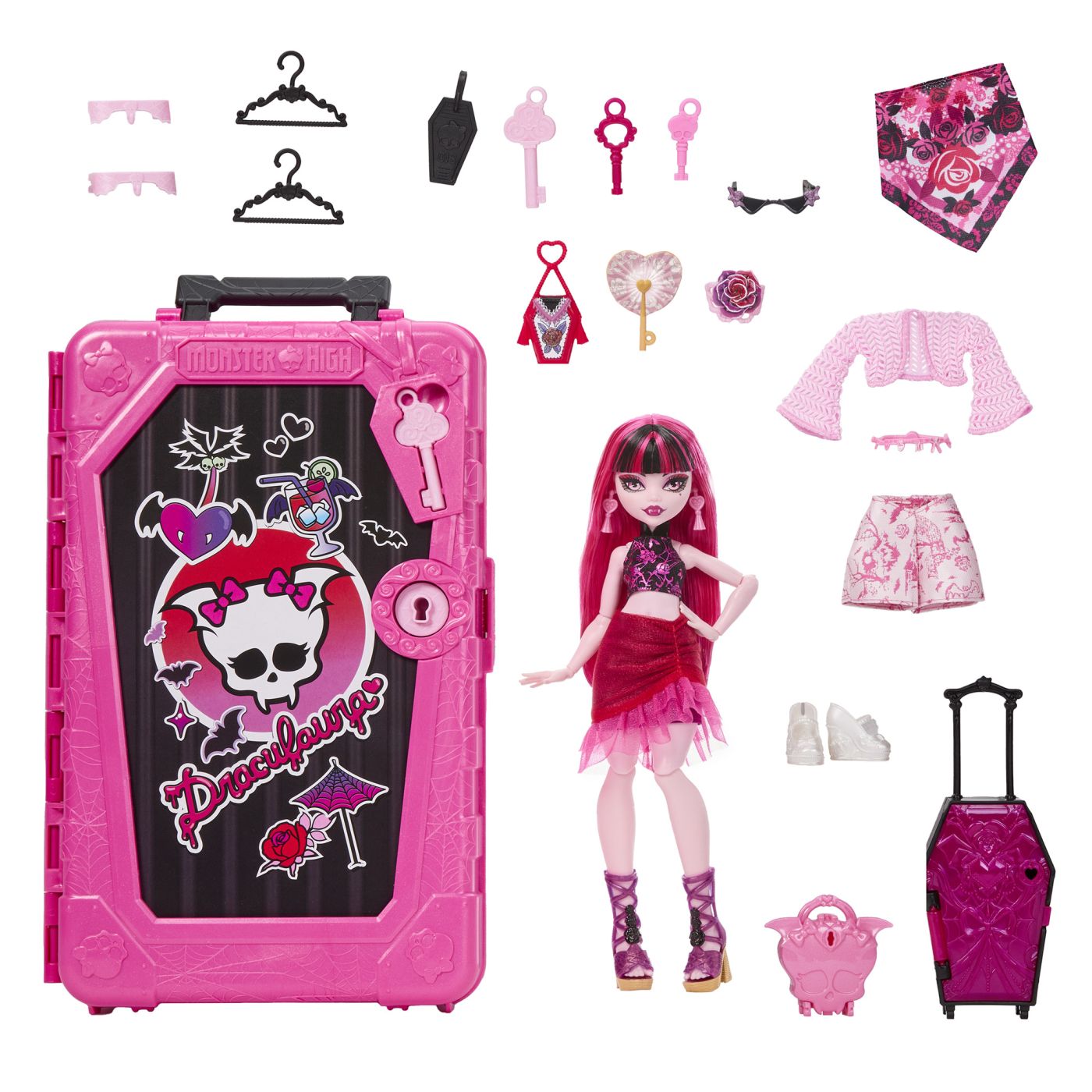 MONSTER HIGH SKULLTIMATE SECRETS PAPUSA DRACULAURA CU ACCESORII SuperHeroes ToysZone