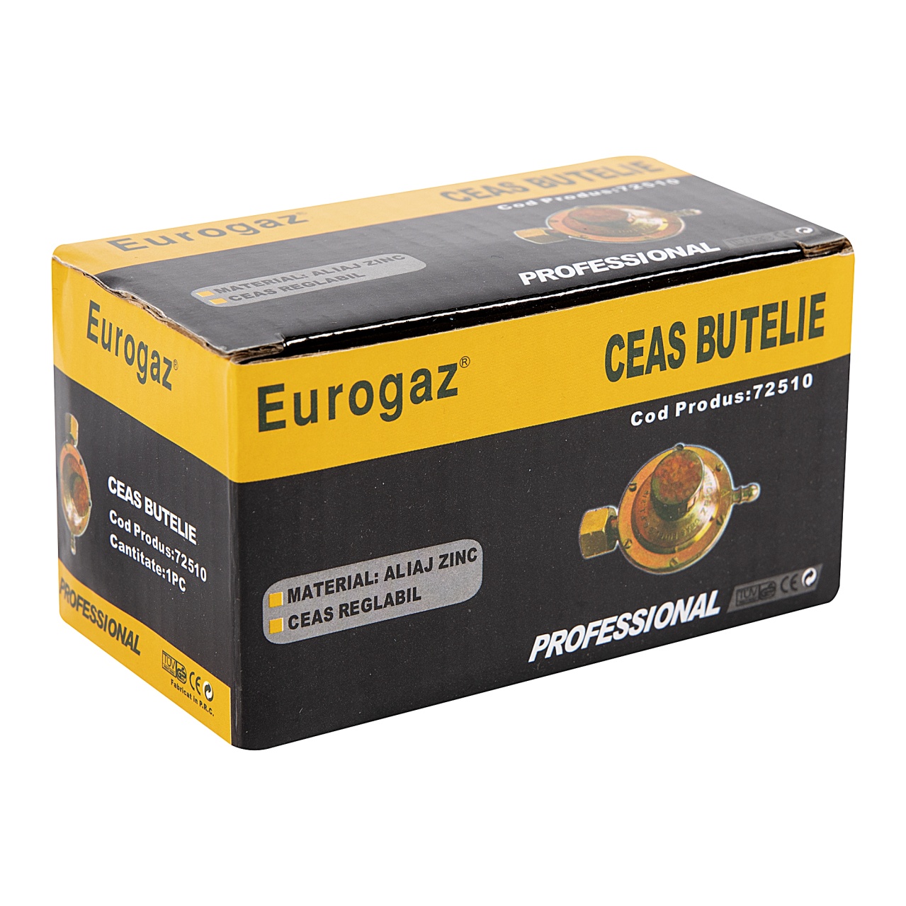 Regulator gaz (ceas) pentru butelie cu reglaj EUROGAZ Micul Fermier GF-0083