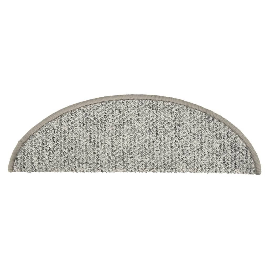 Covorașe pentru trepte scară, 15 buc., gri deschis, 56x17x3 cm GartenMobel Dekor