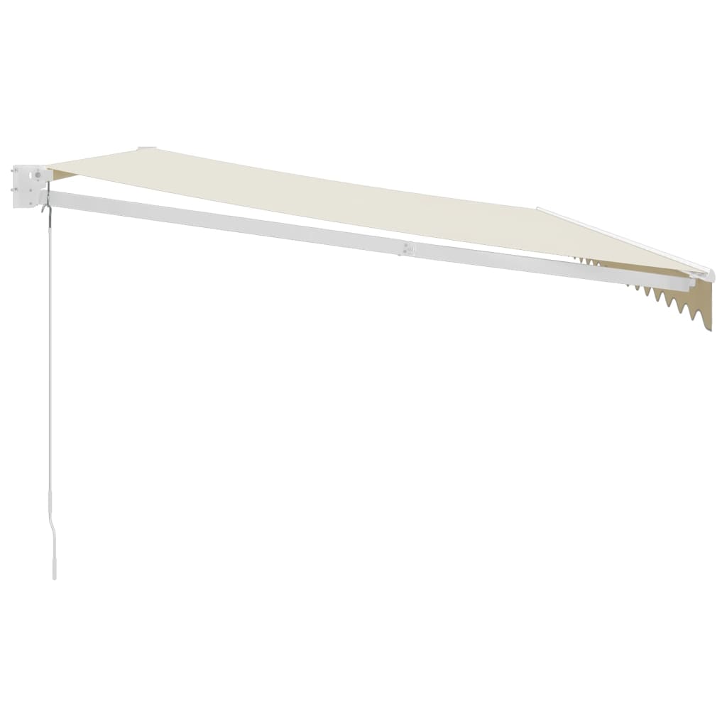 Copertină retractabilă, crem, 5x3 m, textil și aluminiu GartenMobel Dekor
