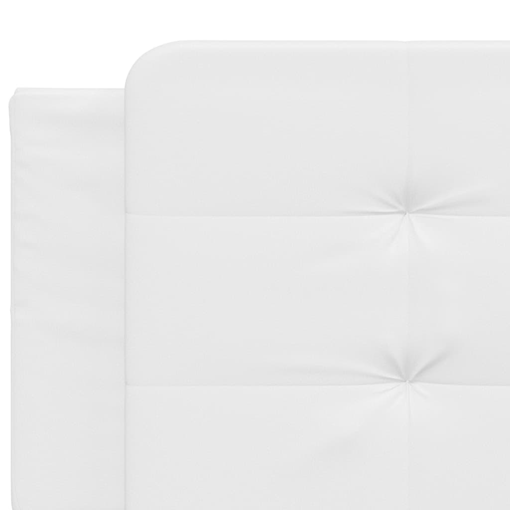 Cadru de pat cu LED fără saltea, Zadar, alb, 160x200 cm GartenMobel Dekor