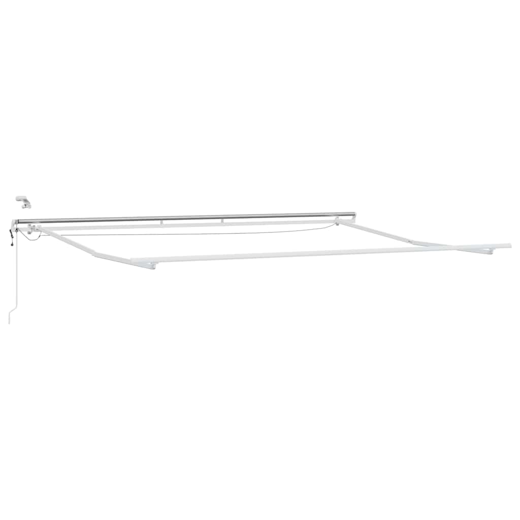 Copertină retractabilă automat cu LED, antracit/alb, 500x300 cm GartenMobel Dekor