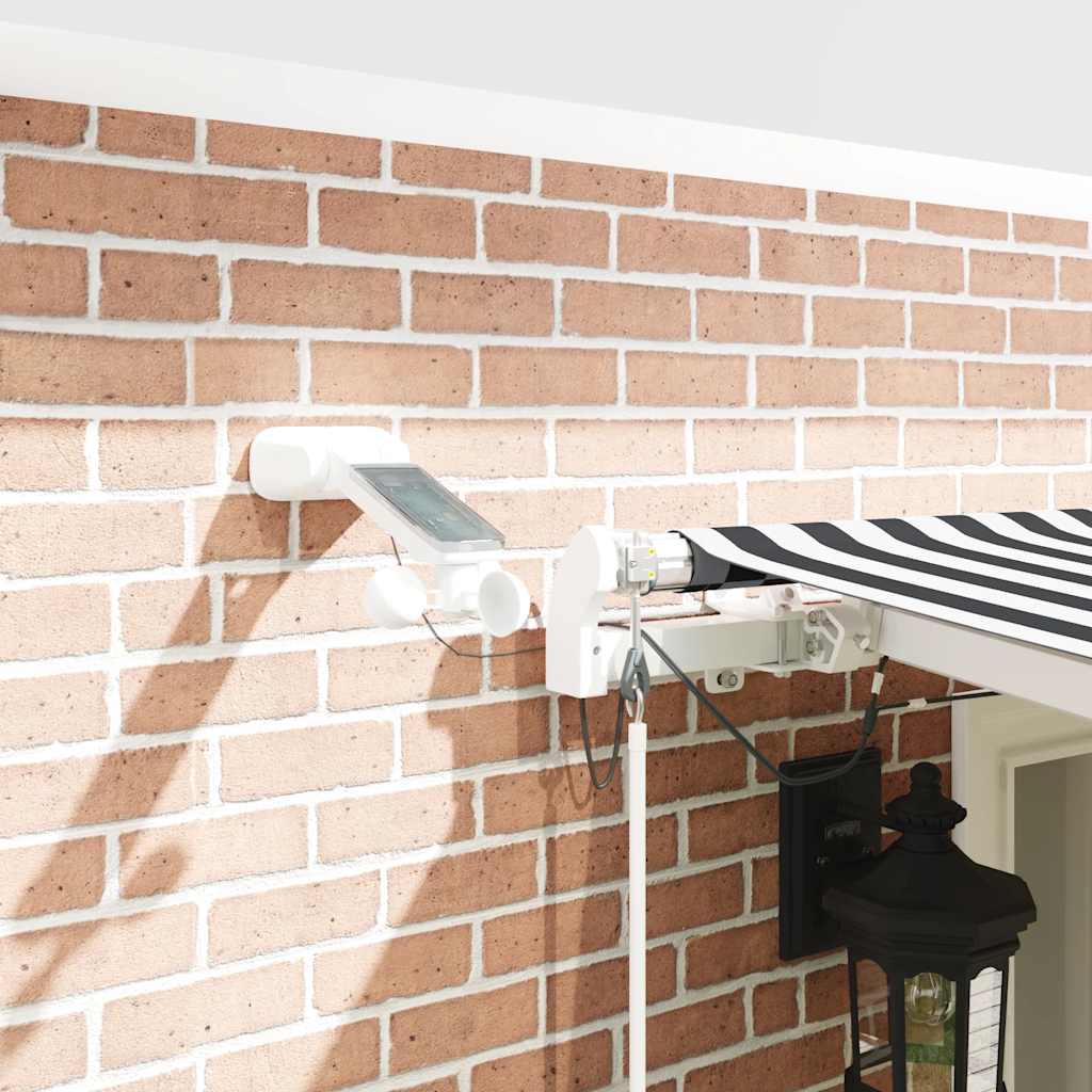 Copertină retractabilă automat cu LED, antracit/alb, 600x300 cm GartenMobel Dekor