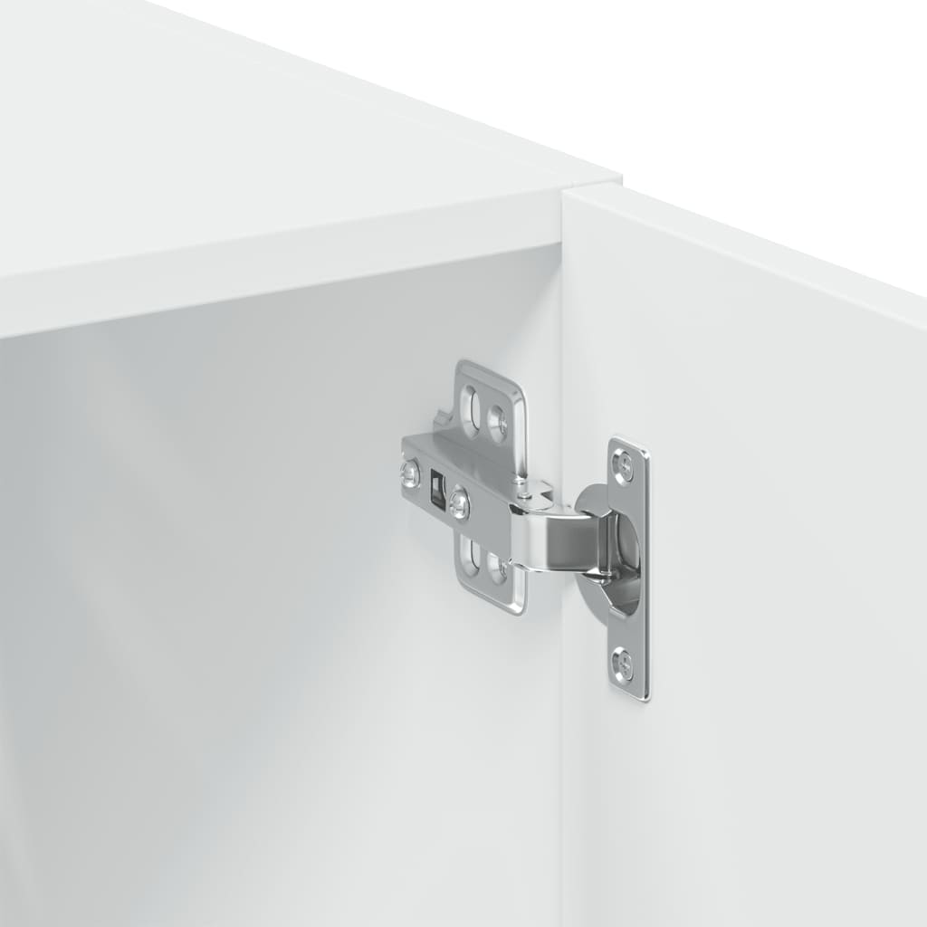 Dulap de depozitare, alb, 80x42,5x225 cm, lemn prelucrat GartenMobel Dekor