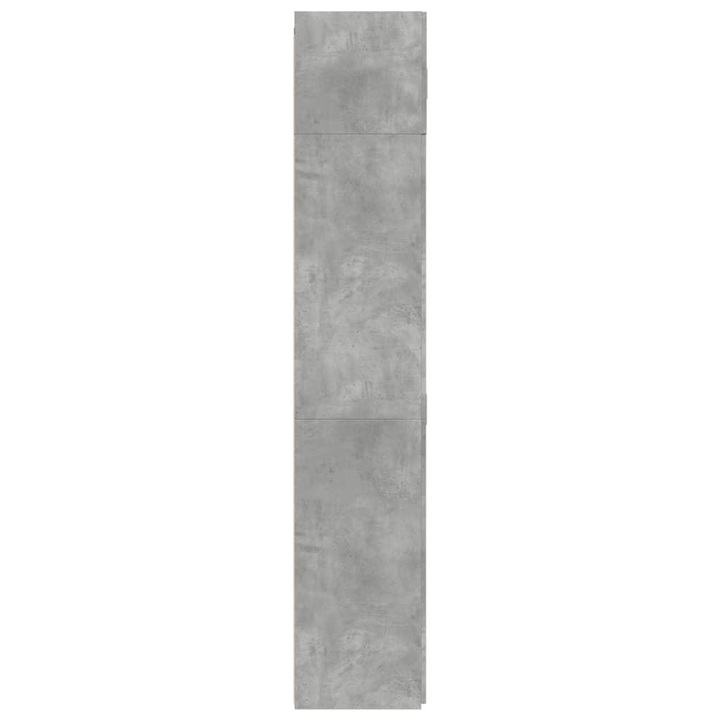 Dulap de depozitare, gri beton, 80x42,5x225 cm, lemn prelucrat GartenMobel Dekor