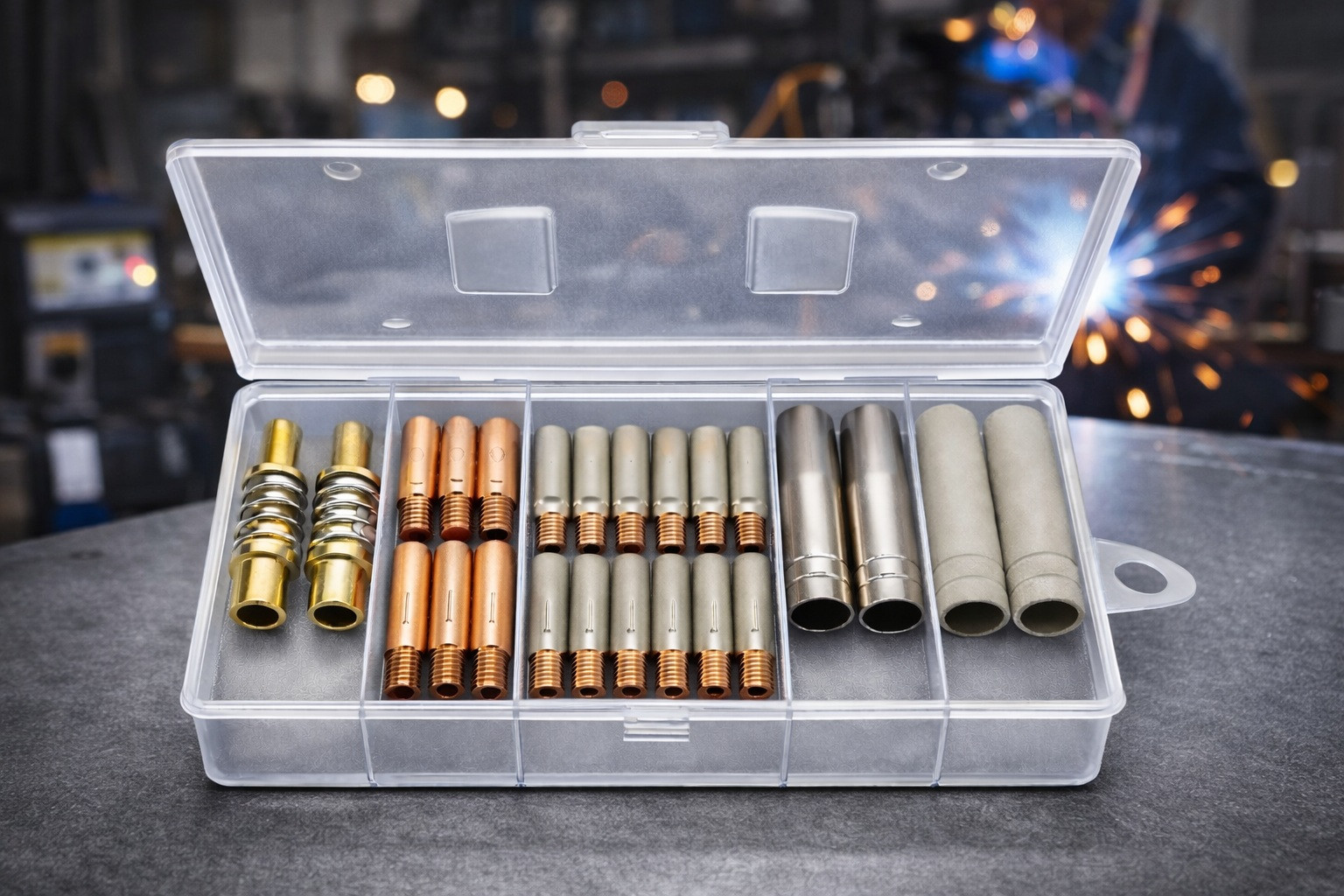 Set 33 consumabile pentru pistolet MIG MAG 150A WeldLand Equipment