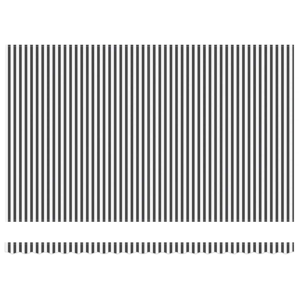 Copertină retractabilă automat cu LED, antracit/alb, 500x300 cm GartenMobel Dekor