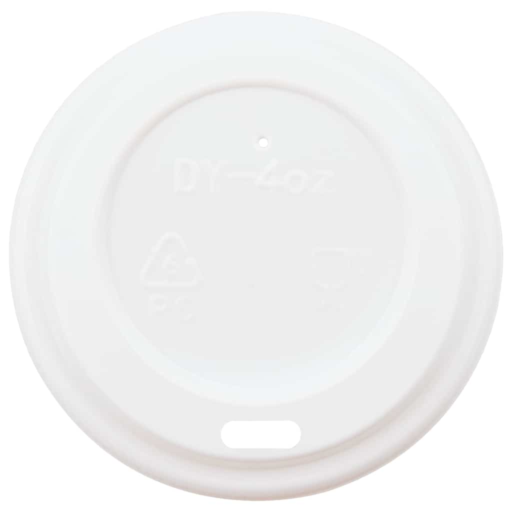 Cești de cafea din hârtie cu capace 1000 buc 4oz 100ml GartenMobel Dekor