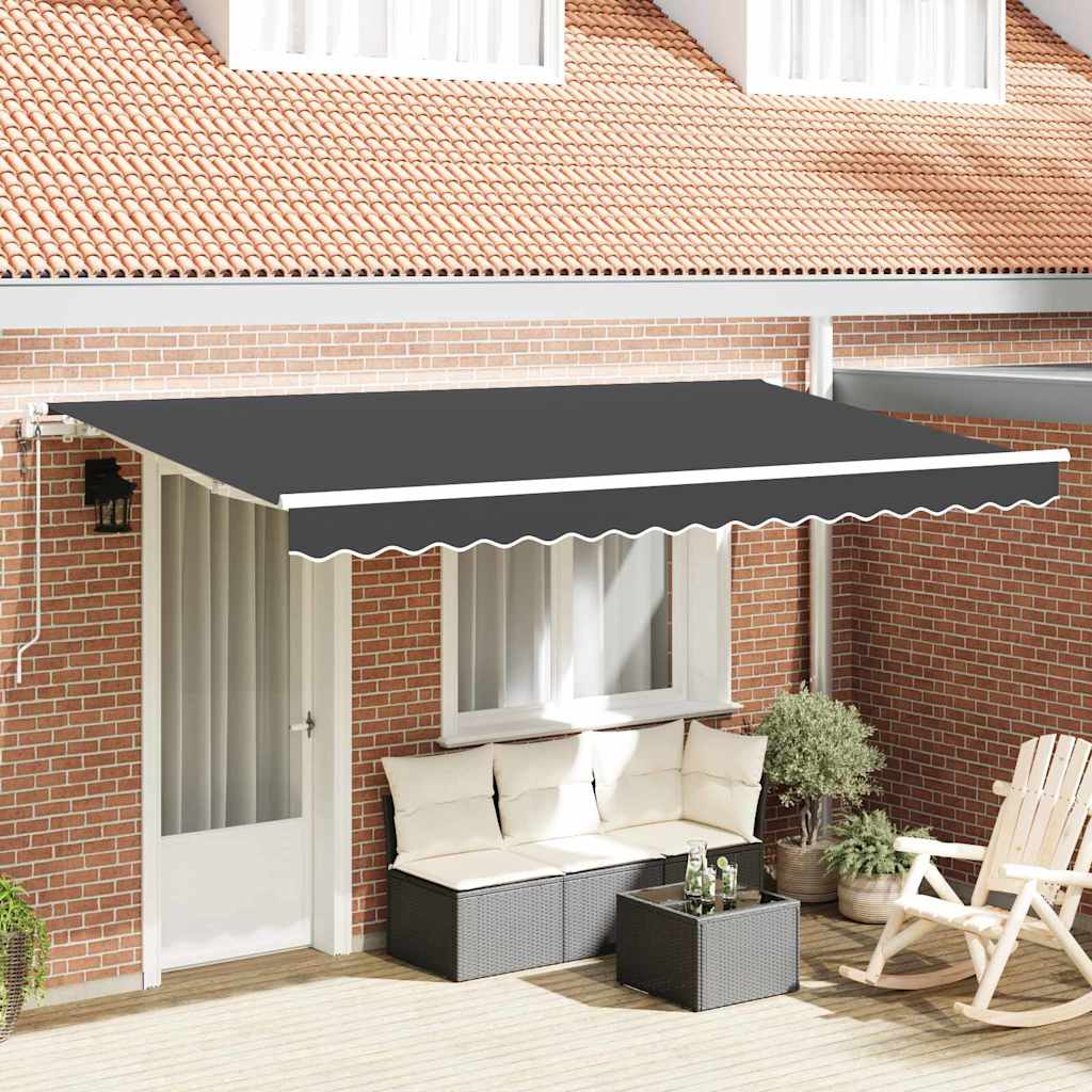 Cortina Retractabilă Antracit 400 x 200 cm țesătură GartenMobel Dekor