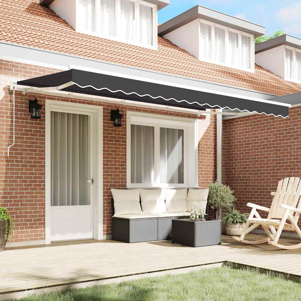 Cortina Retractabilă Antracit 400 x 200 cm țesătură GartenMobel Dekor