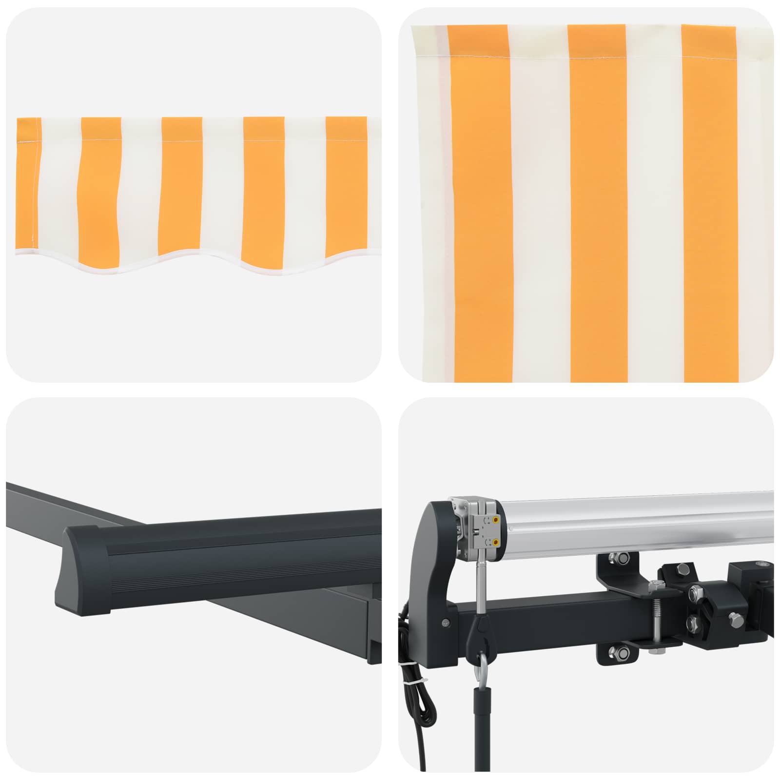 Cortina Retractabilă Galben 400 x 200 cm țesătură GartenMobel Dekor