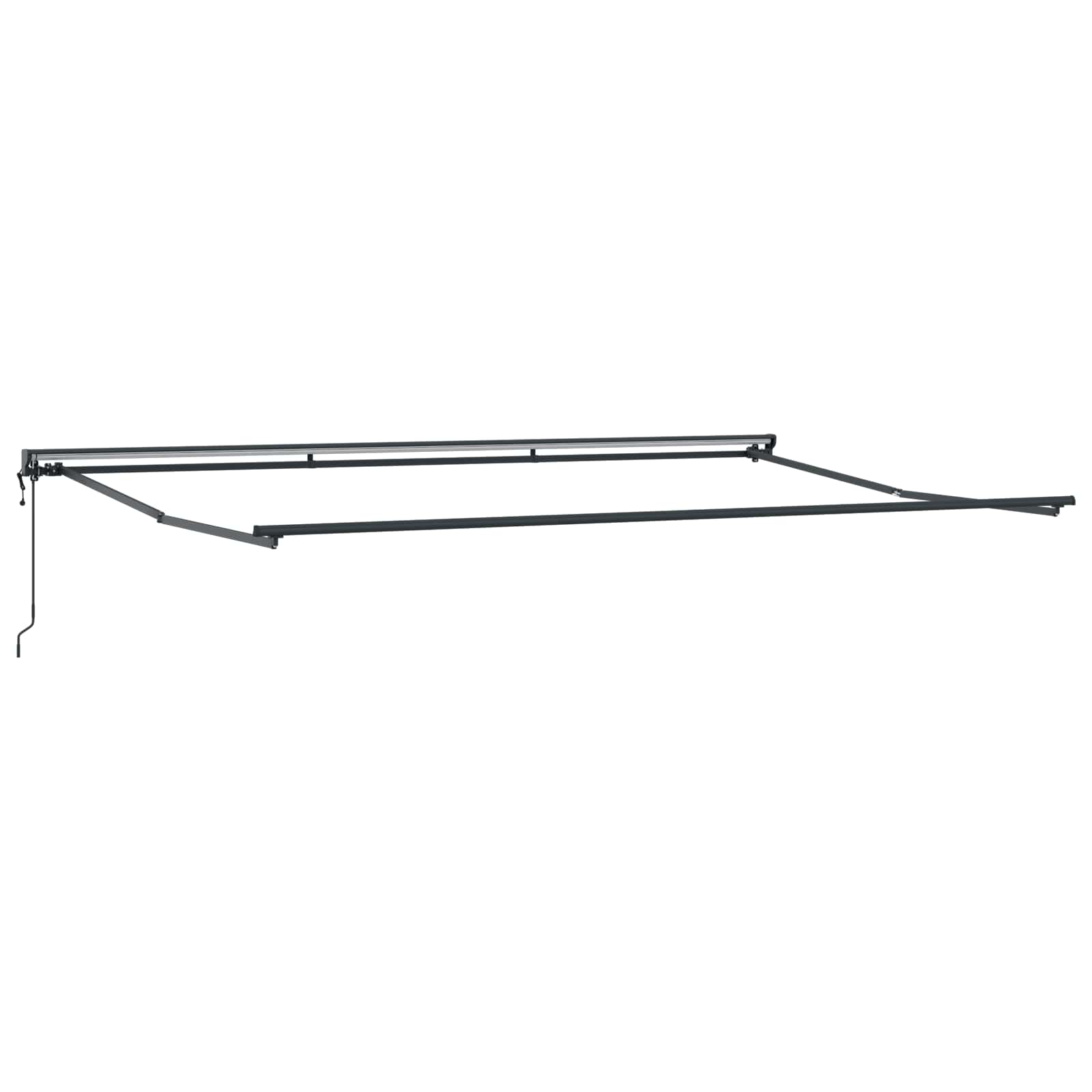 Cortina Retractabilă Antracit și Alb 500 × 300 cm GartenMobel Dekor