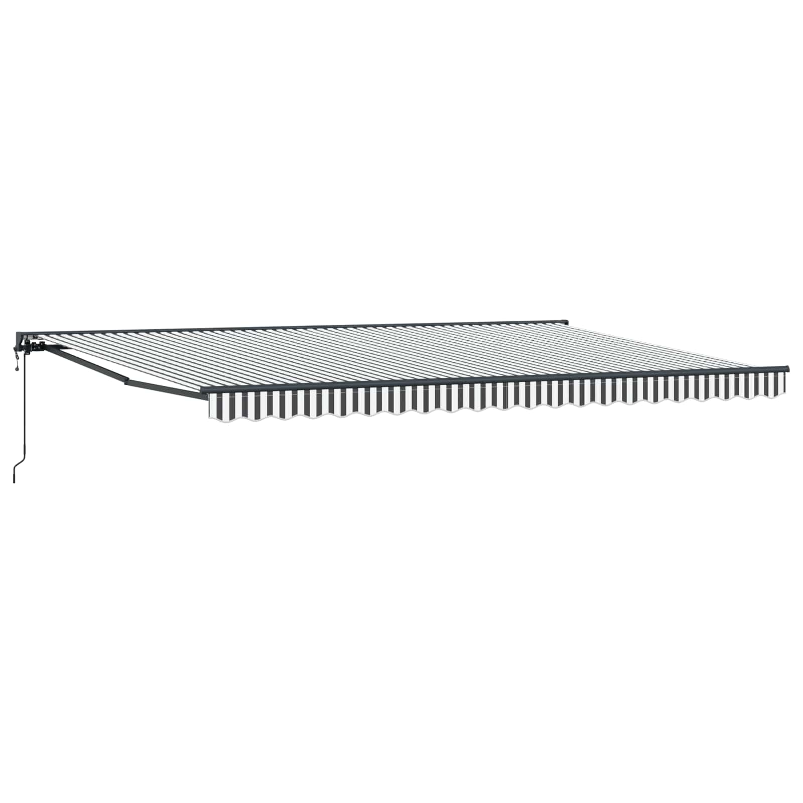 Cortina Retractabilă Antracit și Alb 500 × 300 cm GartenMobel Dekor