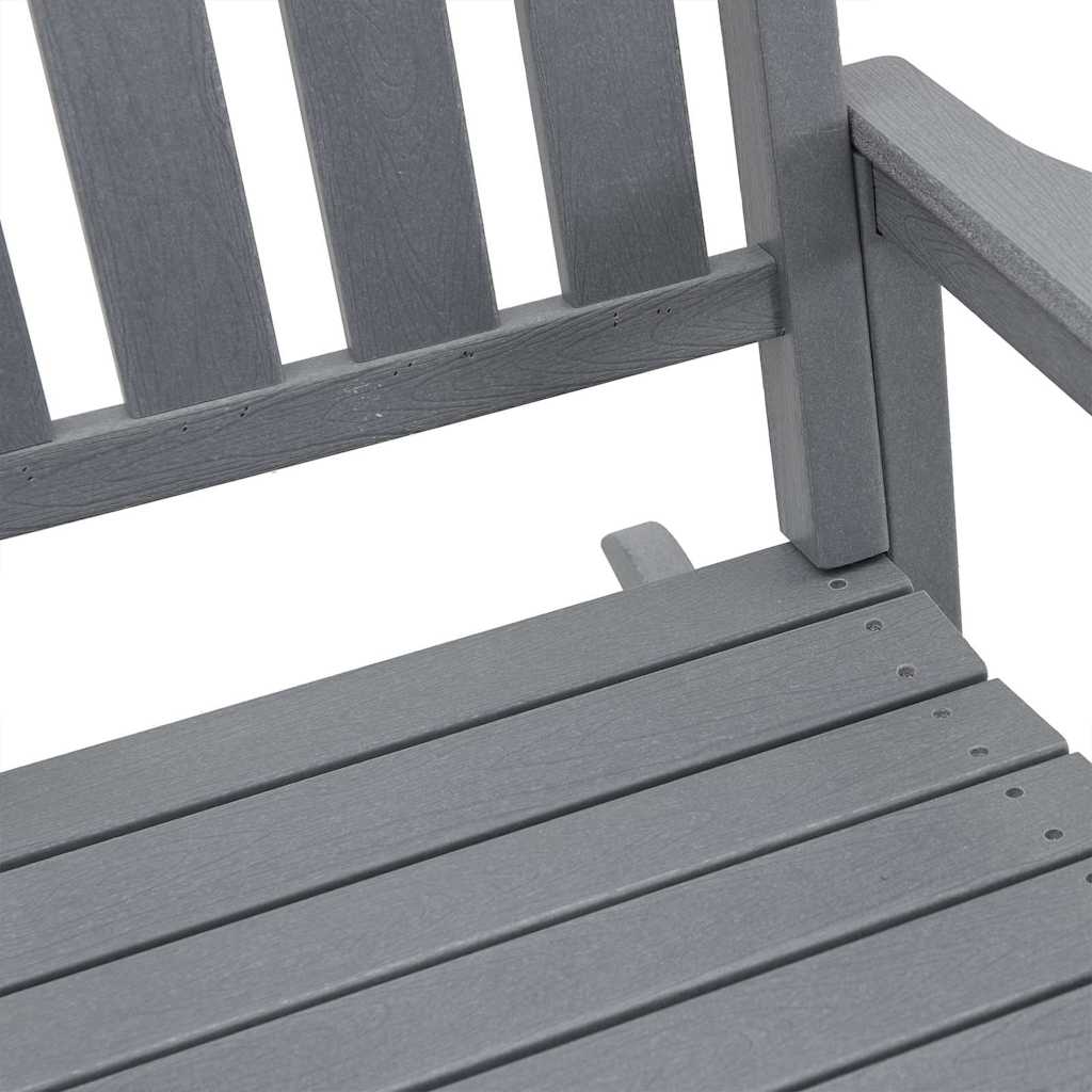 Scaun balansoar 3 pcs Gri deschis Polietilenă GartenMobel Dekor