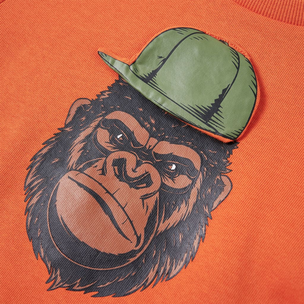 Bluzon pentru copii, portocaliu închis, 92 GartenMobel Dekor